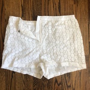 Topshop white shorts